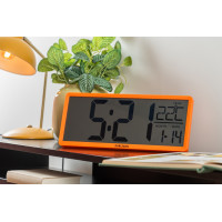 Digitálne hodiny Karlsson Table Clock Retro LCD KA6020OR, 36cm